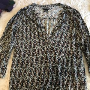 Lucky Brand Floral Pattern Tunic